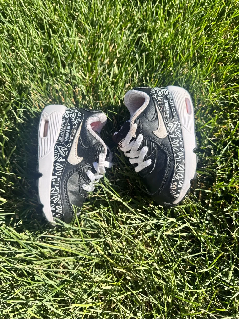 Nike Air Max 90 Heart Print Toddler Sneakers Size 5C